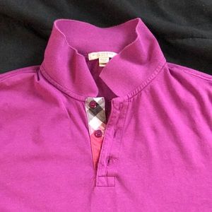 Burberry Men’s Polo Medium Magenta
